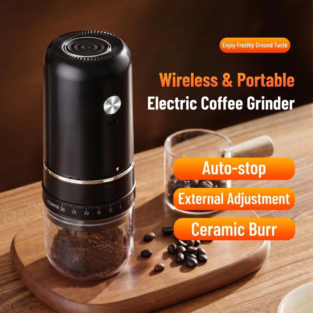 Burr Hand Grinder - Elektrische Kaffeebohnenmühle mit konischem Mahlwerk, einstellbar