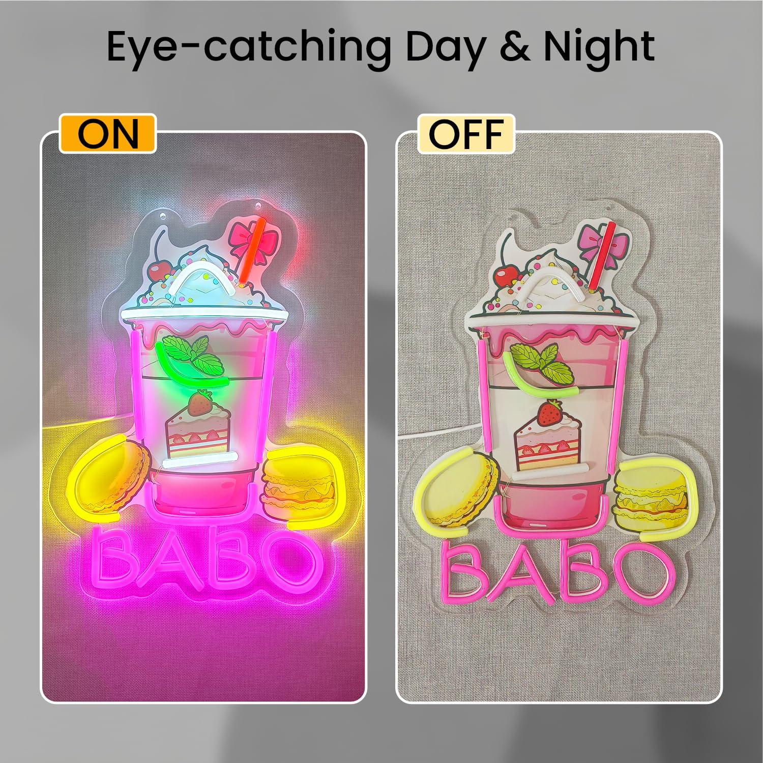 Boba Neon-Schild Leuchtende Bu – Coffee Tea & Jane Bewertung und Preis
